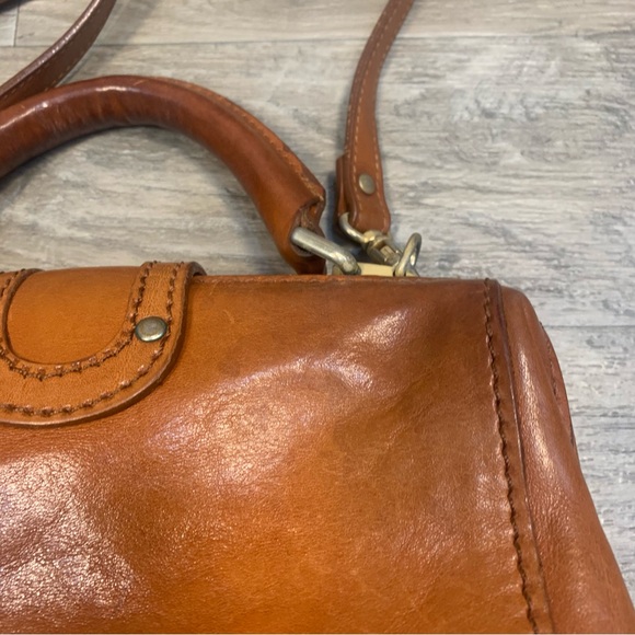 VTG Italy Unbranded Leather Doctor Crossbody Bag - Picture 9 of 14